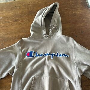 Size small light brown champion hoodie